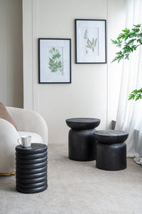 ROUND BLACK TABLE