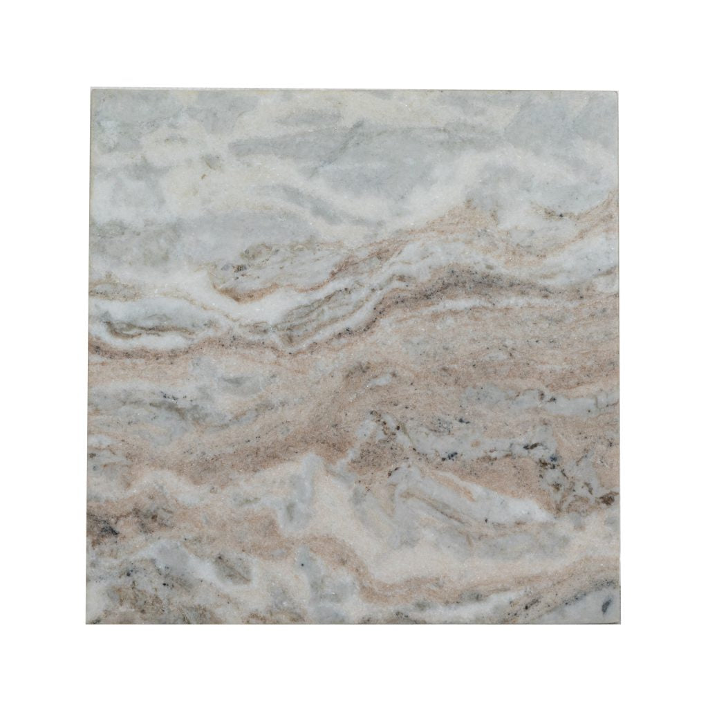 Decorative Geometric Marble Side Table