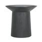 Black Wooden Pedestal Side Table