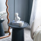 Black Wooden Pedestal Side Table