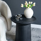 Black Wooden Pedestal Side Table