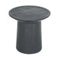 Black Wooden Pedestal Side Table