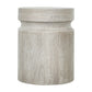 Cream Wooden Cylinder Side Table 1EA/CTN