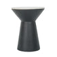 D16x20" Wood and Marble Pedestal Side Table 1EA/CTN