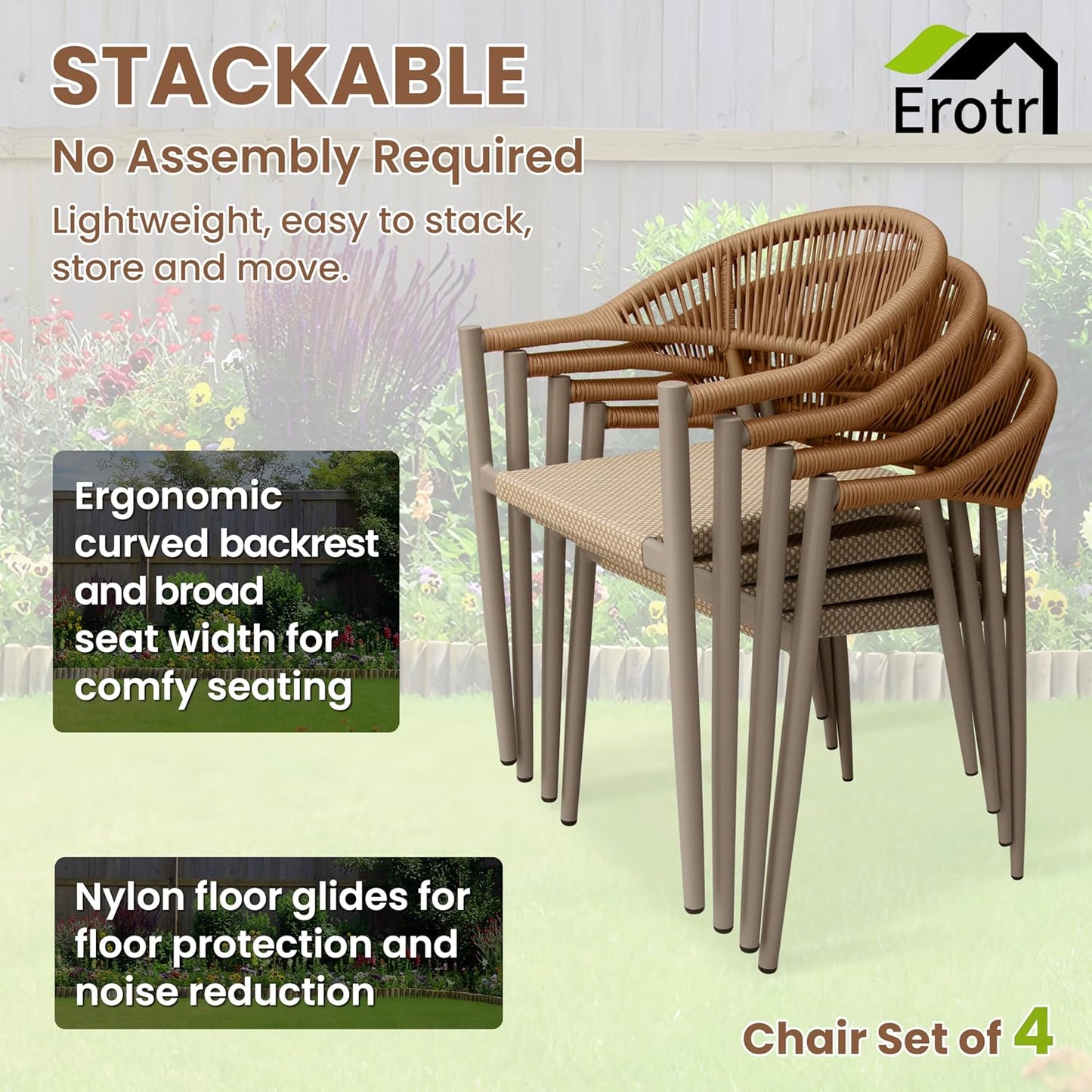 Erotr Outdoor  Chair (Set of 4)