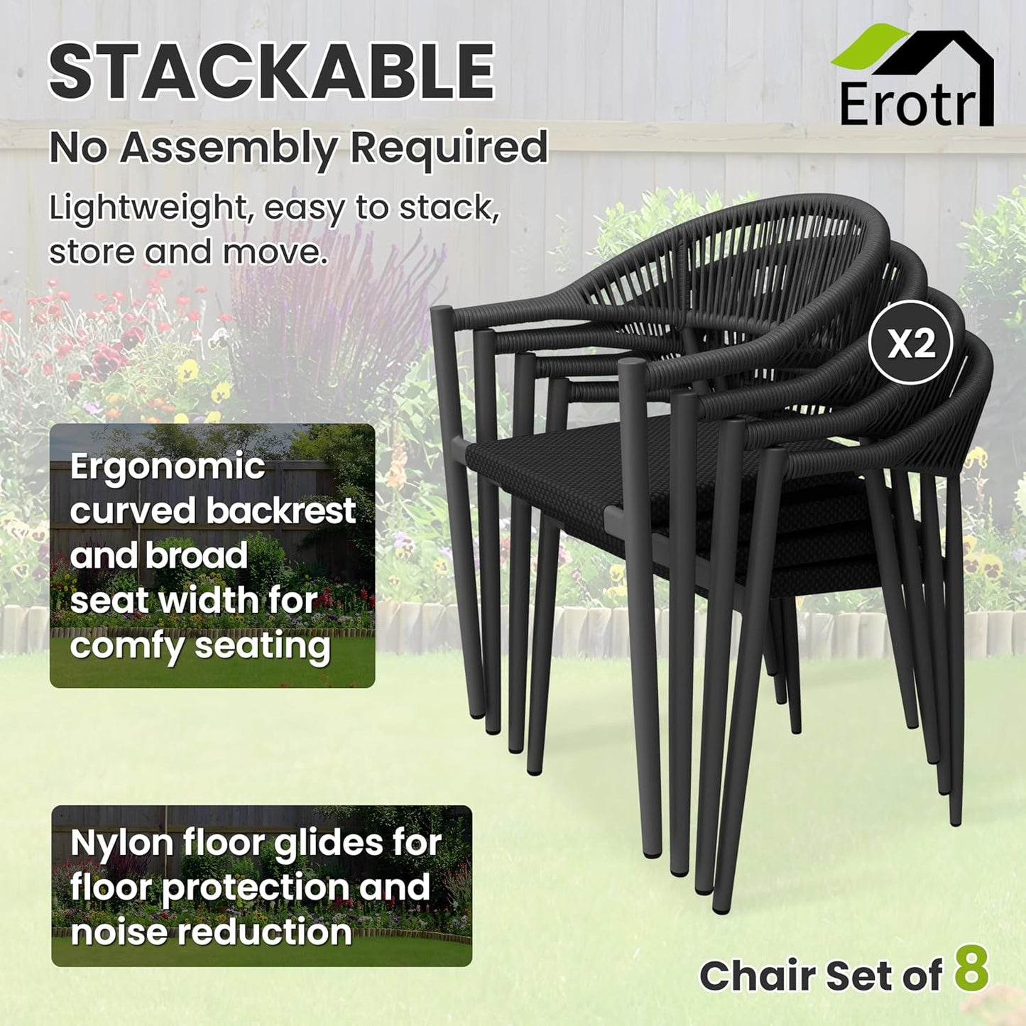 Erotr Outdoor  Chair (Set of 4)