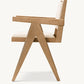 JAKOB FRAMED FABRIC DINING ARMCHAIR