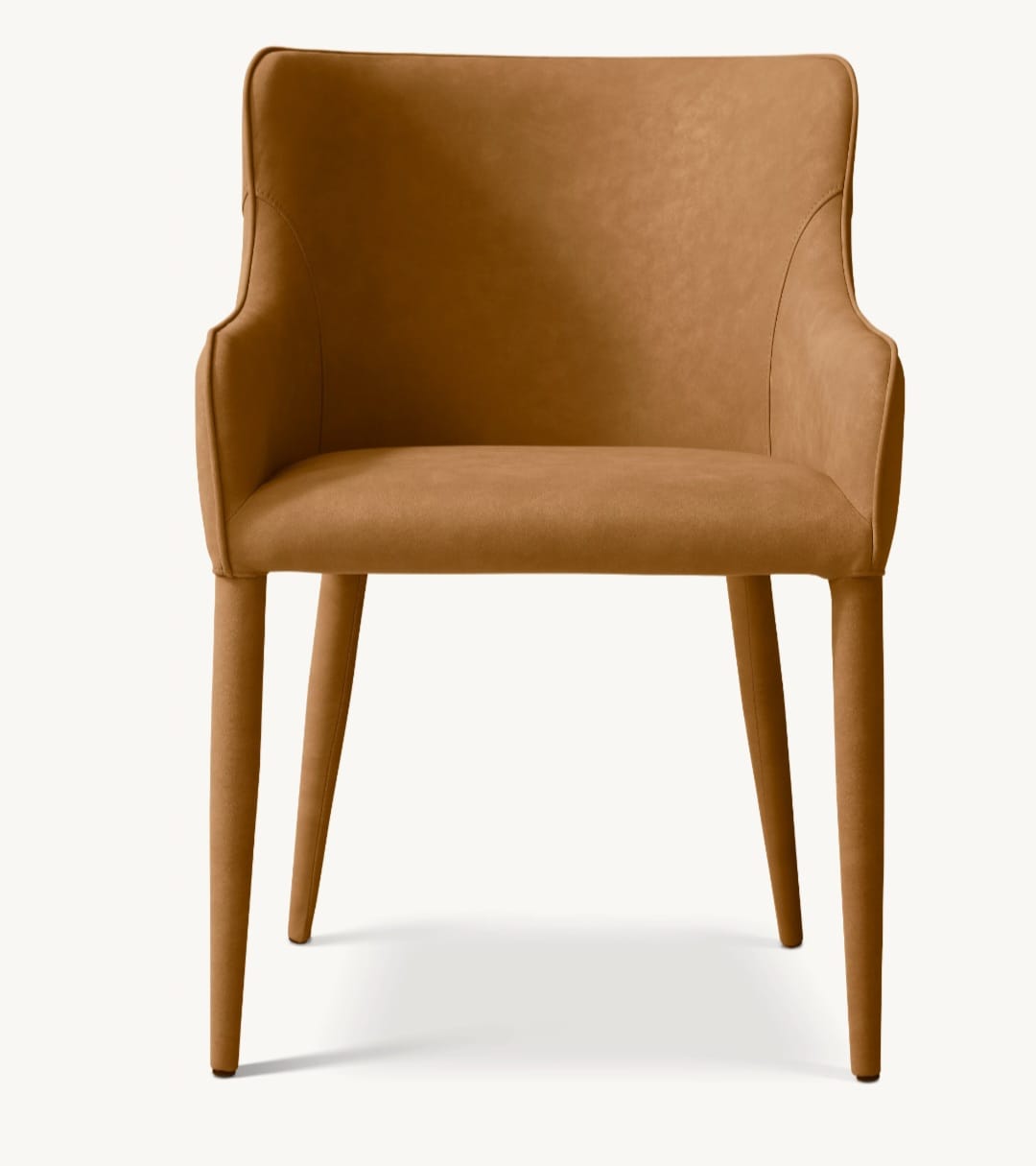 NICOLA SLOPE VEGAN LEATHER DINING ARMCHAIR