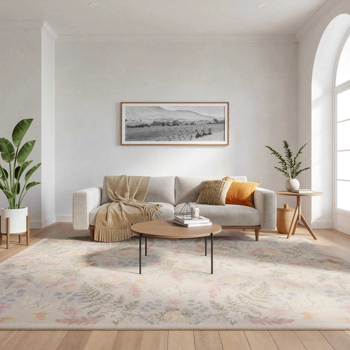 BOTANICAL WASHABLES BEIGE MULTICOLOR