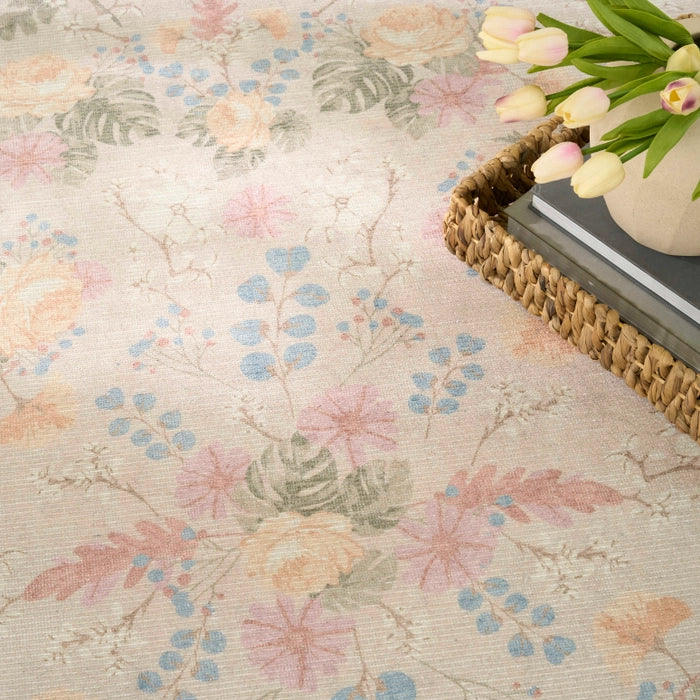 BOTANICAL WASHABLES BEIGE MULTICOLOR