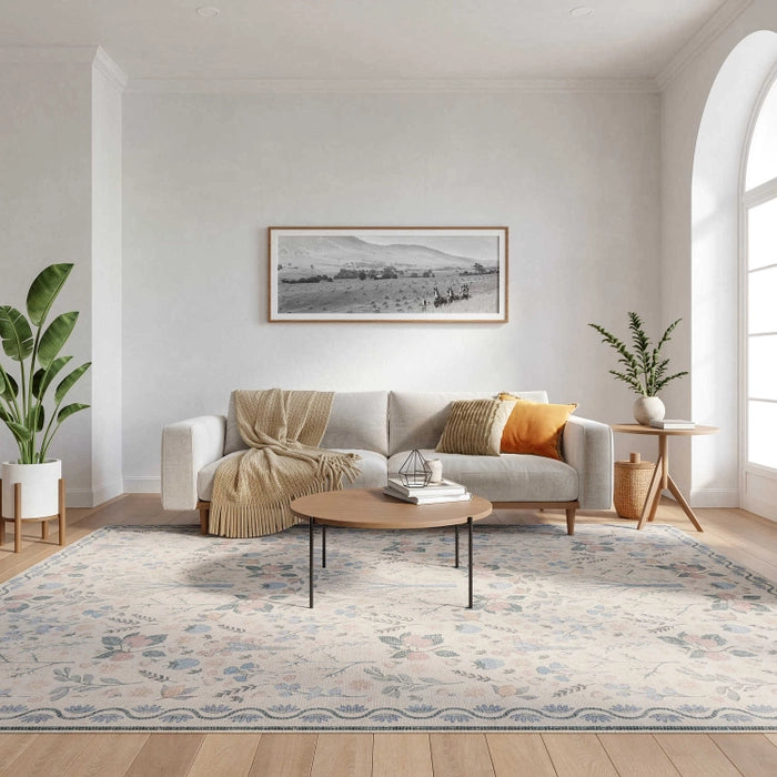 BOTANICAL WASHABLES IVORY MULTICOLOR