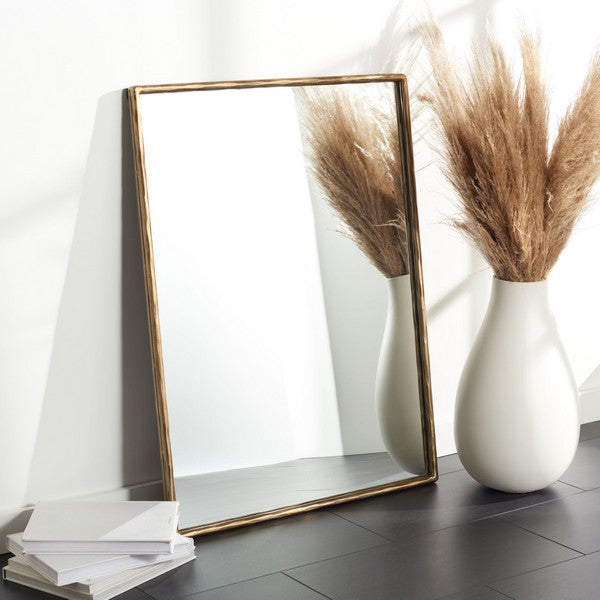 Trish Small Rectangle Metal Mirror