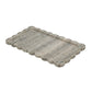 Scalloped Marble Tray with Natural Gray Finish