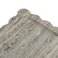 Scalloped Marble Tray with Natural Gray Finish