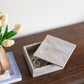 Decorative Gray Marble Storage Box With Removable Lid