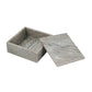 Decorative Gray Marble Storage Box With Removable Lid