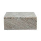 Decorative Gray Marble Storage Box With Removable Lid