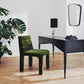 Castell Green Velvet Channel Tufted Dining Chair