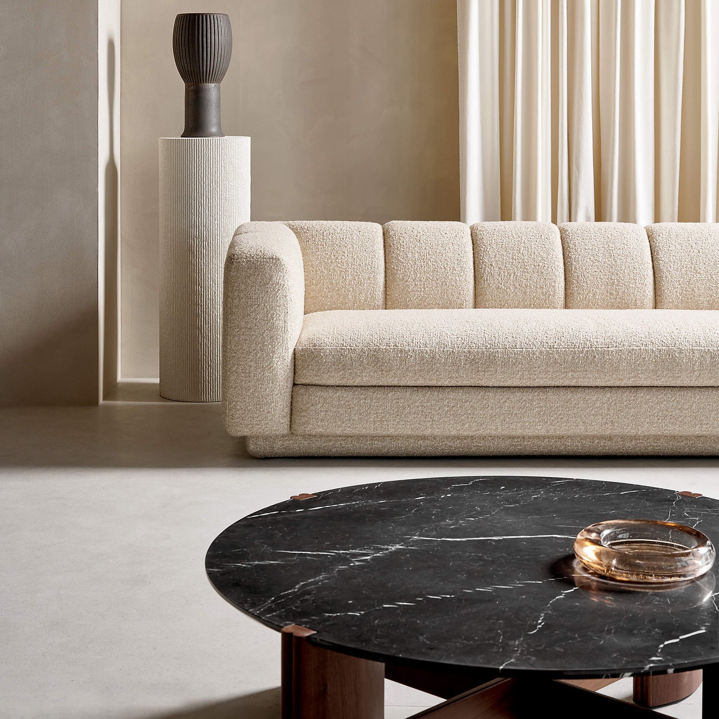 Yarrow 97.5" Camel Woven Fabric Sofa