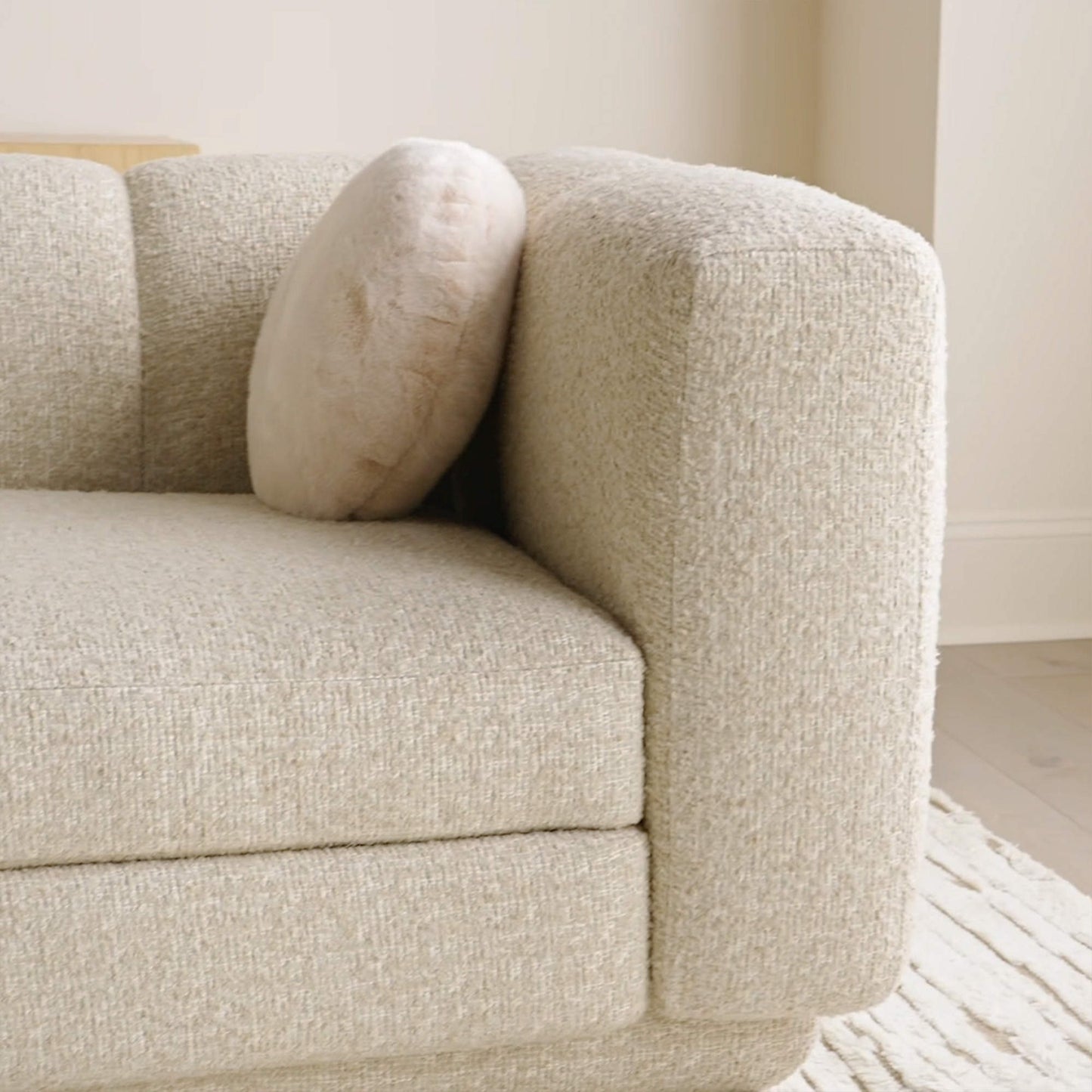 Yarrow 97.5" Camel Woven Fabric Sofa