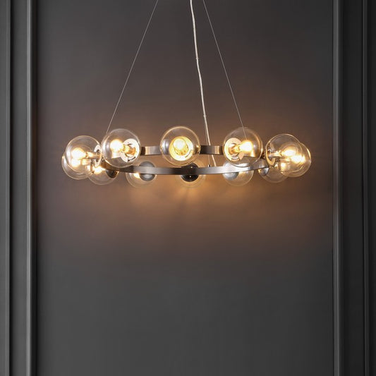 RYLIAN CHANDELIER NICKEL