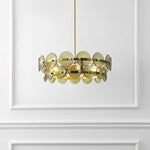 MARTINI GLASS / METAL CHANDELIER