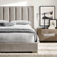 MODENA FABRIC VERTICAL CHANNEL PANEL PLATFORM BED