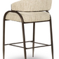 Tatum Cream Textured Performance Boucle Counter Stool