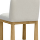 Tiara Cream Velvet Oak Dining Chair