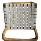 Manu Counter Stool White Leather