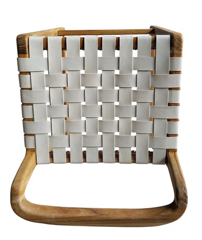 Manu Counter Stool White Leather