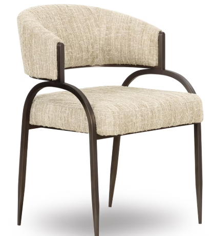 Tatum Cream Textured Performance Boucle Dining Chair