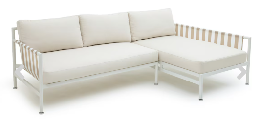 Dunes Cream Outdoor Sectional - RAF