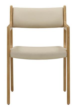 Ari Cream Performance Vegan Leather Dining Chair