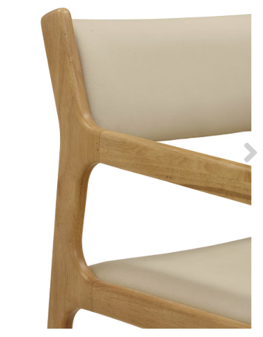 Ari Cream Performance Vegan Leather Dining Chair