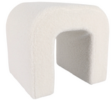 HUTTONMILL WHITE OTTOMAN 18 (IN)