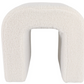 HUTTONMILL WHITE OTTOMAN 18 (IN)