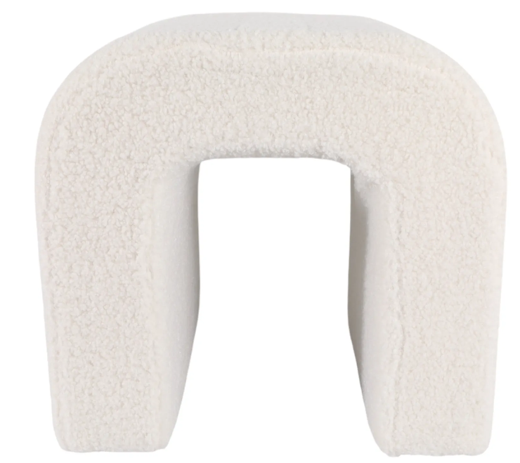 HUTTONMILL WHITE OTTOMAN 18 (IN)
