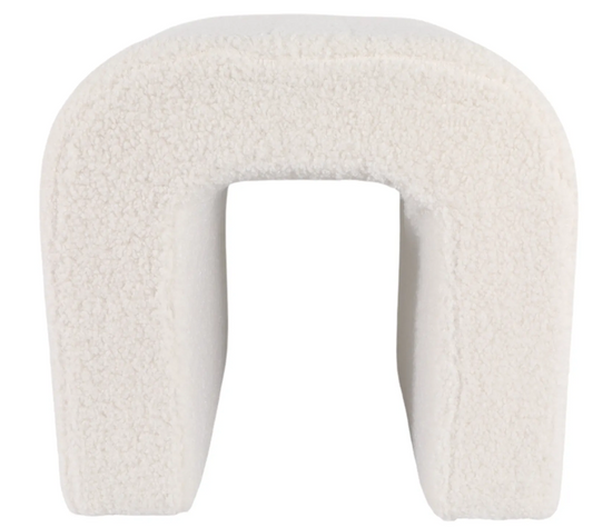 HUTTONMILL WHITE OTTOMAN 18 (IN)