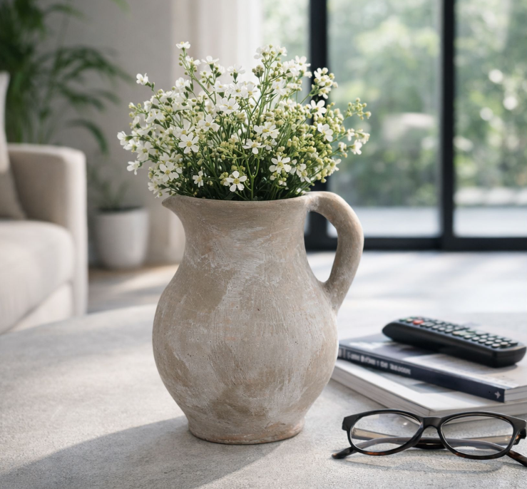 ELMONTSIDE GRAY VASE 8 (IN)