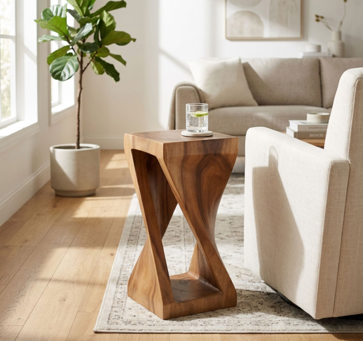 CALTONRUN BROWN ACCENT TABLE 24 (IN)