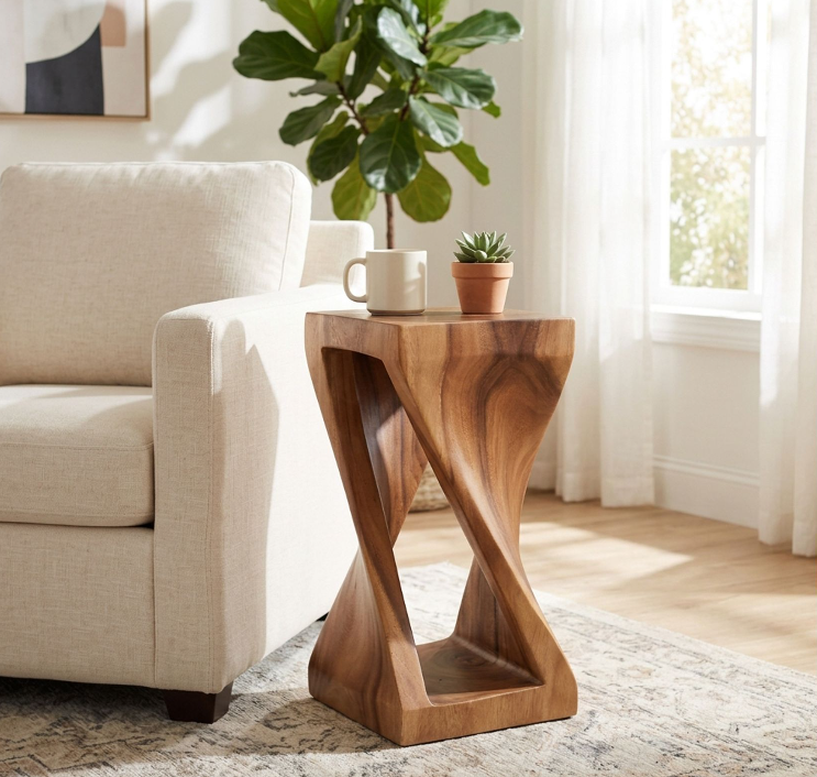 CALTONRUN BROWN ACCENT TABLE 24 (IN)