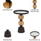 BROCKWAY BLACK TABLE 22 (IN)