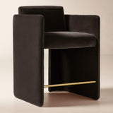 Carson Warm White Performance Fabric Counter Stool