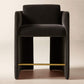 Carson Warm White Performance Fabric Counter Stool