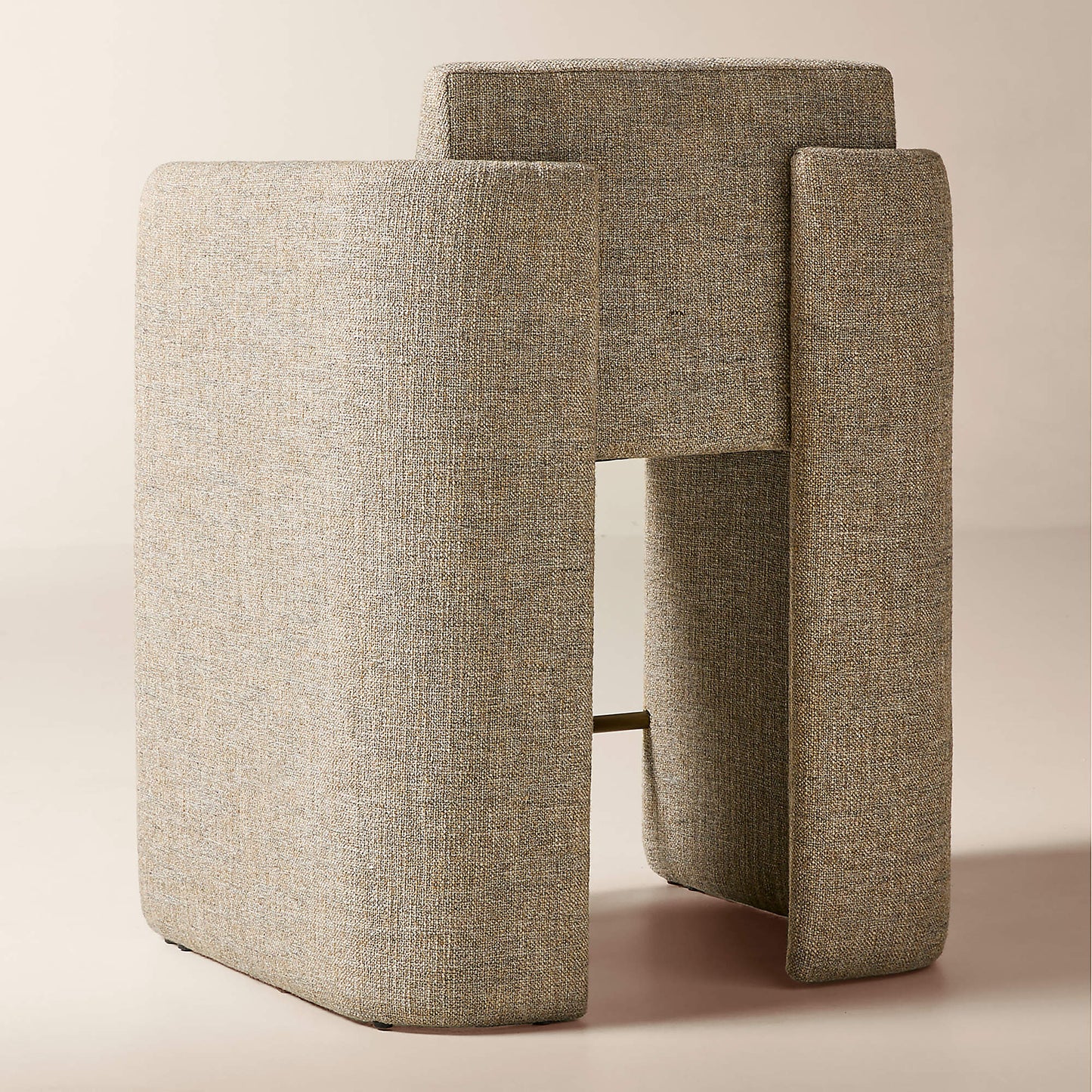 Carson Warm White Performance Fabric Counter Stool