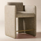 Carson Warm White Performance Fabric Counter Stool