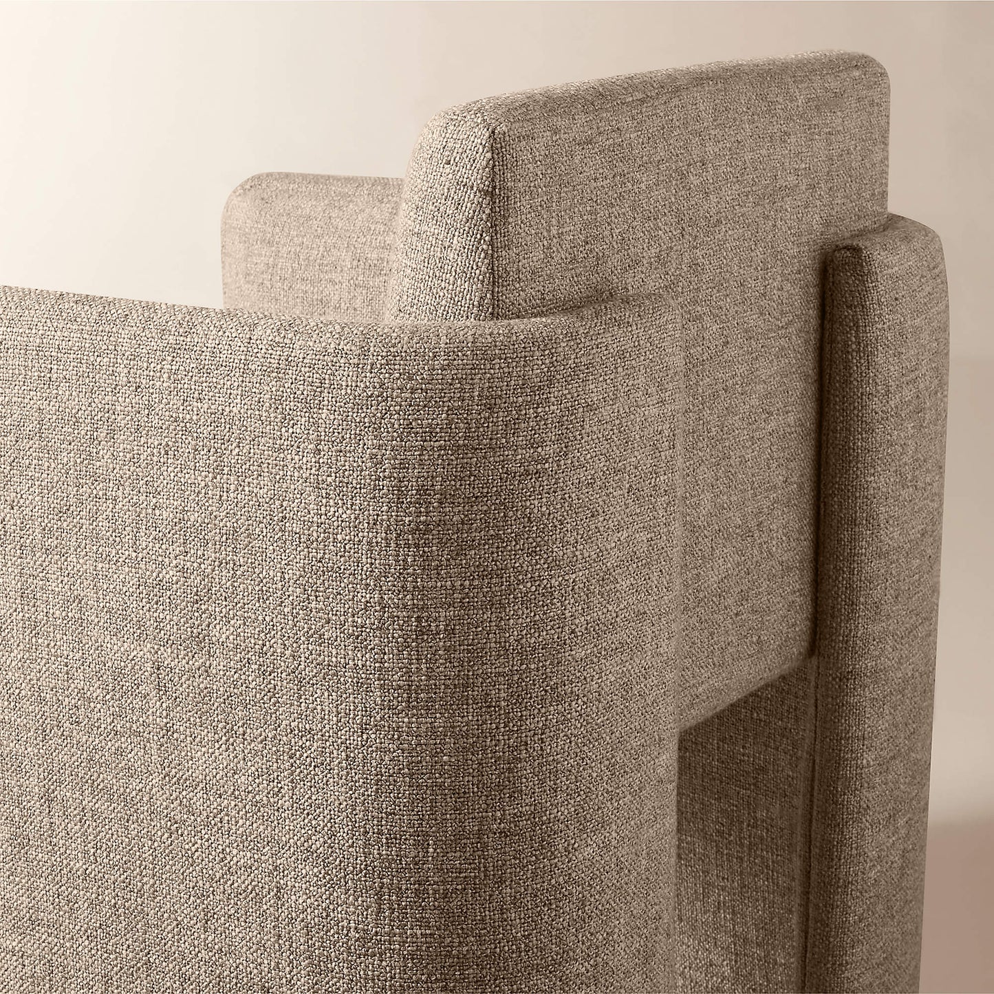 Carson Warm White Performance Fabric Dining Armchair