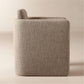 Carson Warm White Performance Fabric Dining Armchair