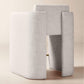 Carson Warm White Performance Fabric Counter Stool